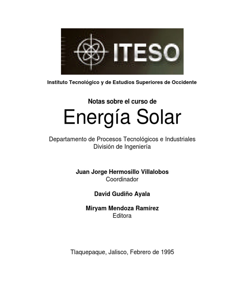 colectores solares planos iteso